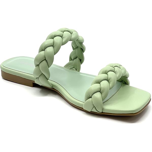 Amazon.com | Soda Women's Square Open Toe Flat Sandals